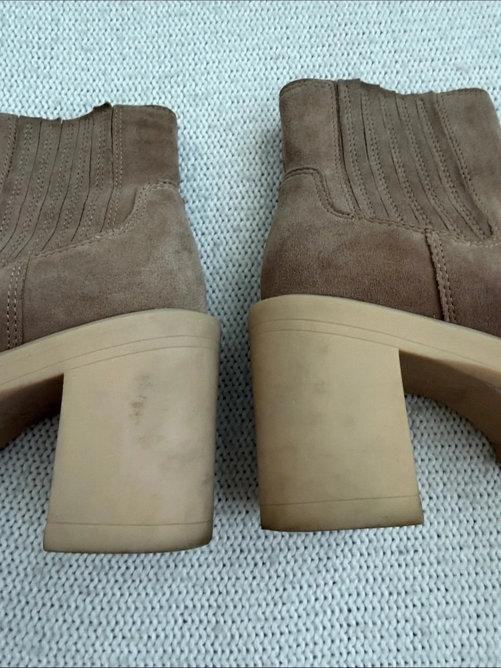 Dolce Vita Brown Suede Caster H2O Lug Sole Boots Size 8
